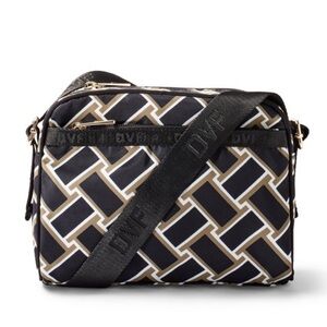 NWT DVF for Target Vintage Weave Neutral Camera Bag